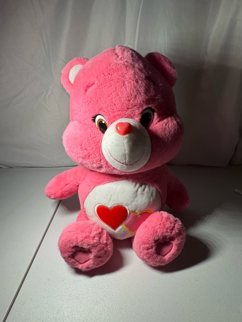 Care Bears Pink Heart Plush - Vibrant Pink Heart Belly Bear